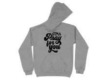 Gray Hoodie Featuring Unique Pray for You Design