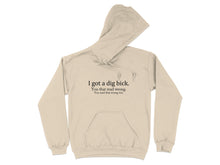 I Got a Dig Bick Funny Hoodie for Casual Wear