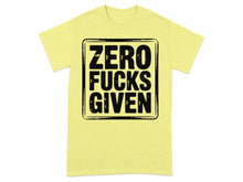Zero Fucks Given Graphic Tee Bold Statement Shirt