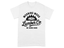 Morning Wood Lumber Co Graphic Tee With Funny Slogan